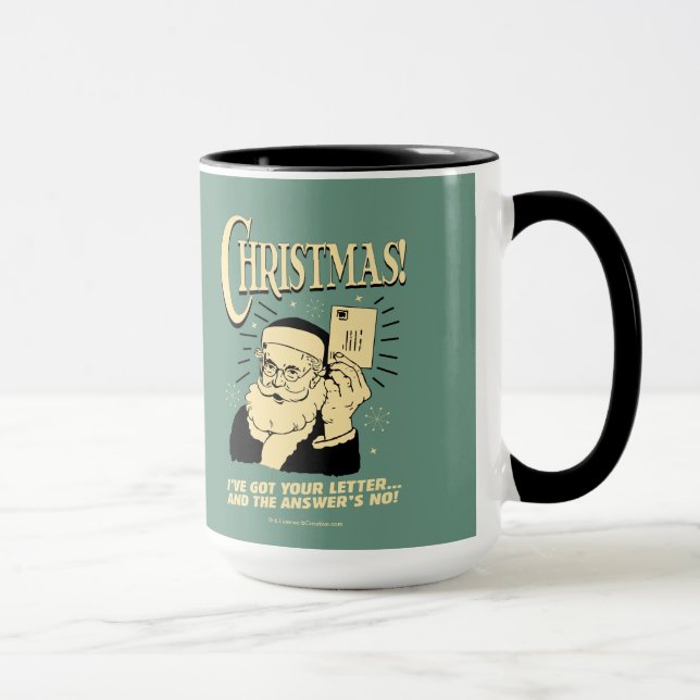 Taza Tengo Tu Carta. La respuesta es no (Derecha)