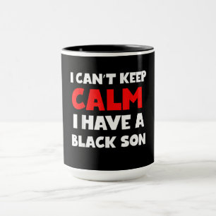 Taza Tengo Un Regalo De Hijo Negro Para Mamá Fricana (7