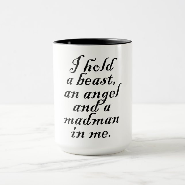 Taza Tengo una Bestia, un Ángel y un Madman (Centro)