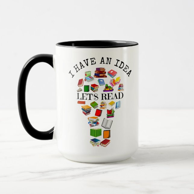 Taza Tengo una idea que leer (Izquierda)