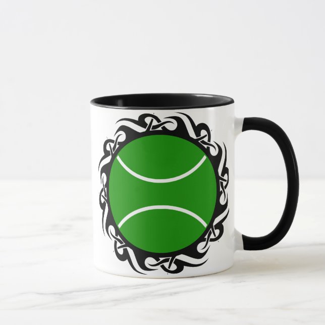 Taza tenis, tribal. (Derecha)