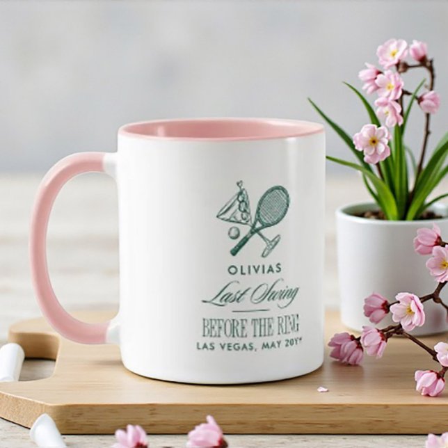Taza Tenis Último Swing Antes de la Despedida de Solter (Subido por el creador)