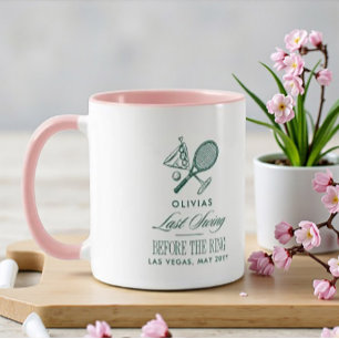 Taza Tenis Último Swing Antes del Anillo de Soltera