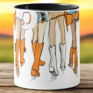 Taza Tennessee Ladies Cowboy Boots Nombre de Moda Naran