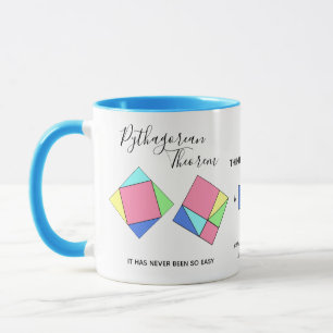 Taza Teorema pitagoreo - Chica matemático - Mug