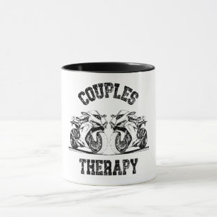 Taza Terapia de parejas en motocicleta