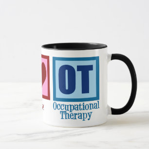 Taza Terapia profesional del amor OT de la paz