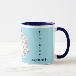 Taza Terceira Azores Map Personalizado Mug