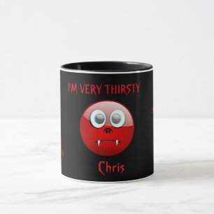 TAZA TERCERA VAMPIRA FELIZ CARA FELIZ HALLOWEEN MUG