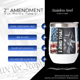 Taza térmica de 11 oz. de la 2ª Enmienda