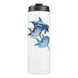 Taza térmica de delfín nariz de botella