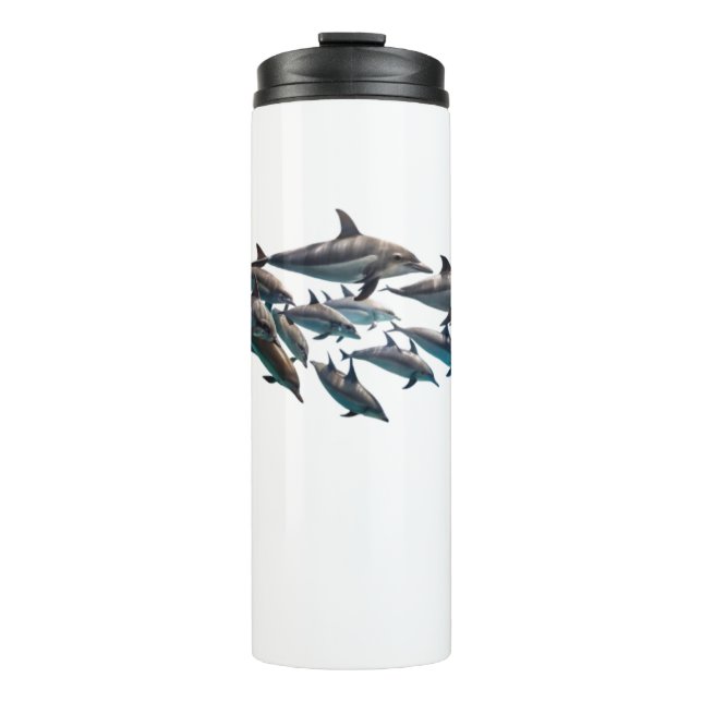 Taza térmica de delfín nariz de botella (Anverso)