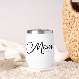 Taza térmica para vino con regalo para mamá establ