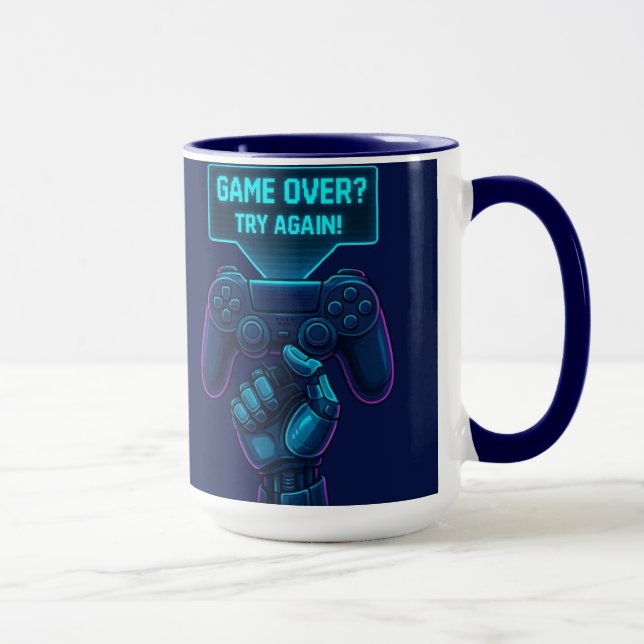 Taza ¿Terminó el juego? ¡Inténtalo de nuevo! Mug futuri (Derecha)
