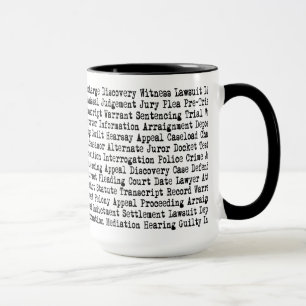 Taza Terminología de Palabras Legales
