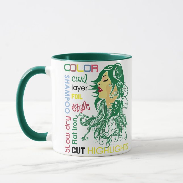 Taza Términos de Hairstylista (Izquierda)
