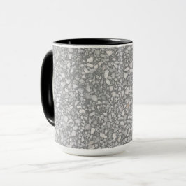 Taza Terrazo Gris y Blanco Moderno