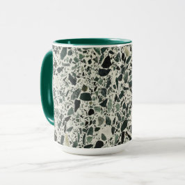Taza Terrazzo verde moderno