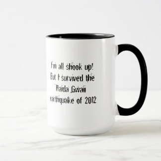 Taza Terremoto de Haida Gwaii 2012!-Canadá/Bandera