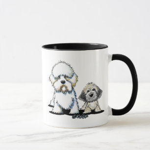Taza Terrier Dandie Dinmont
