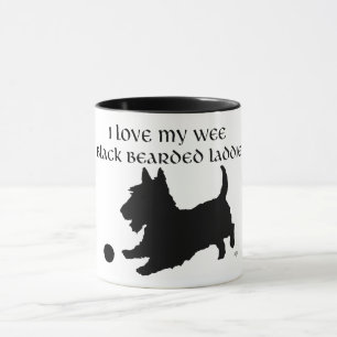 Taza Terrier Escocés - Pequeño muchacho barbudo negro