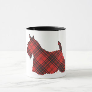 Taza Terrier Escocés Tartán Maxwell
