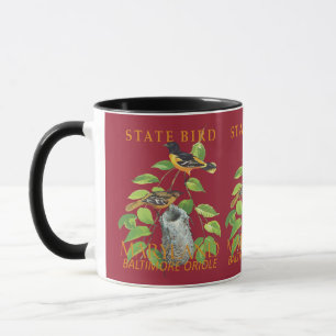 Taza Territorio de Maryland Pájaro El Icterus galbula