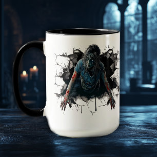 Taza Terrorífico Horror de Zombies - Halloween Aterrado