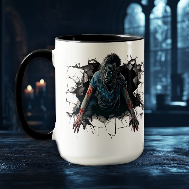 Taza Terrorífico Horror de Zombies - Halloween Aterrado (Subido por el creador)