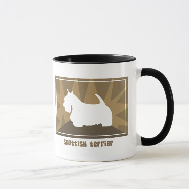 Taza terrosa de Terrier del escocés (Derecha)