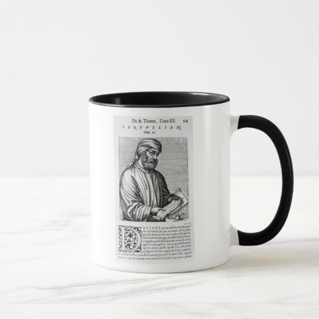 Taza Tertullian, ilustracion de Andre Thevet (Derecha)