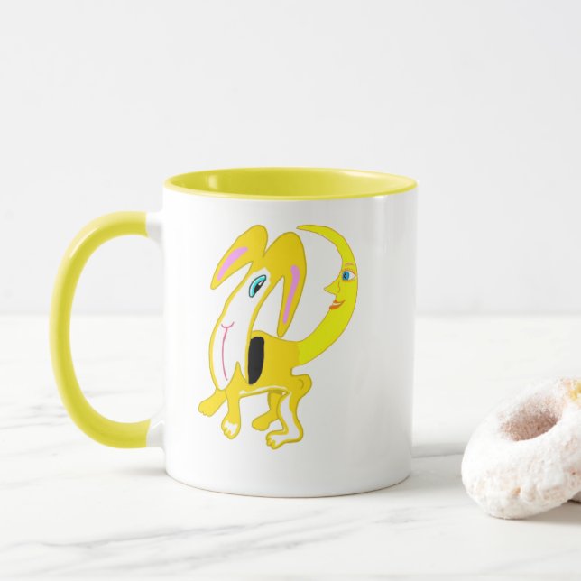 Taza Tessie La Luna 🌙 Perro 🐶 (Con donut)