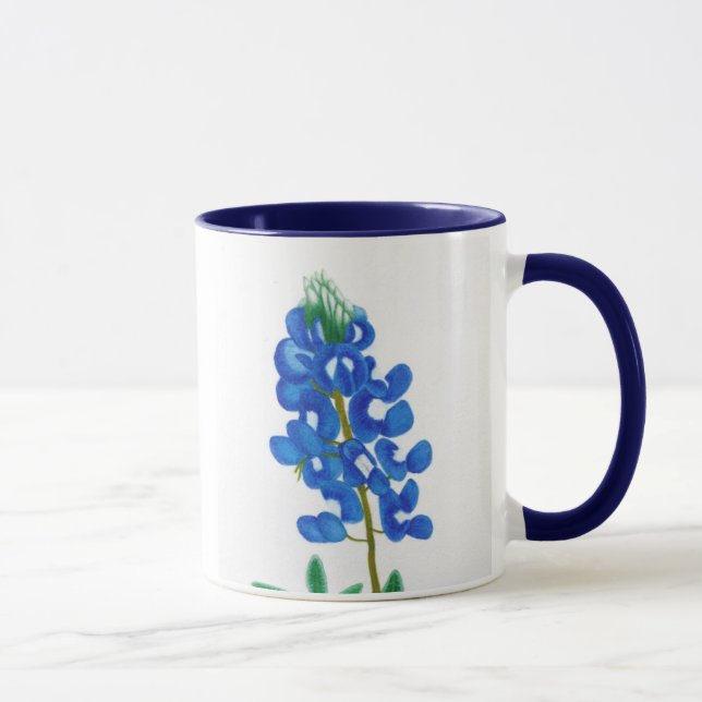 Taza Texas Bluebonnet Inspirador Mug (Derecha)