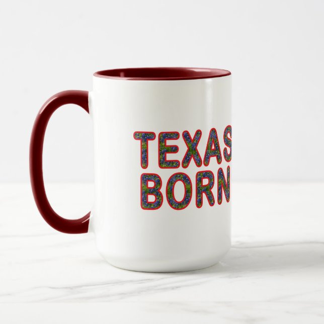 Taza Texas Born Bluebonnet (Izquierda)