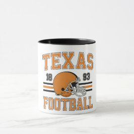 Taza Texas Football Retro Mug