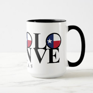 Taza Texas HOME, NACIDO, LOVE Coffee Mug 15oz