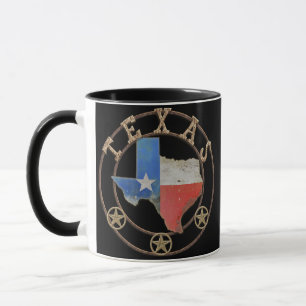 Taza Texas Map Barn Art