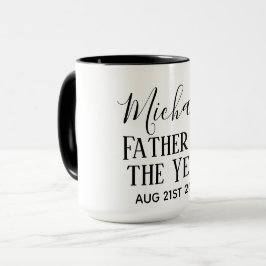 TAZA TEXTO DE CUSTOPM DEL HOMBRE DEL HOMBRE DE LA PADRE