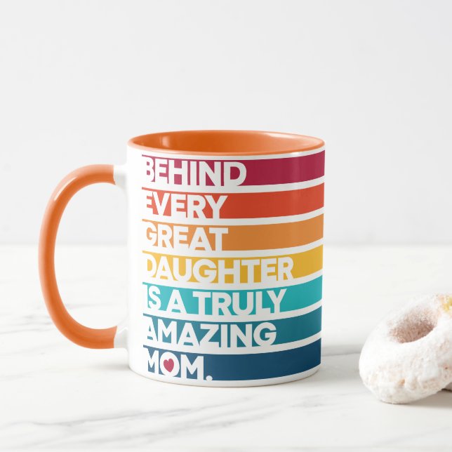 Taza Texto de expresión de diseño para el día de la mad (Con donut)