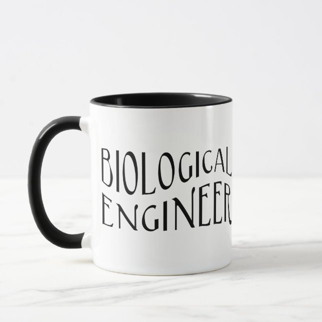 Taza Texto de ingeniero biológico (Izquierda)