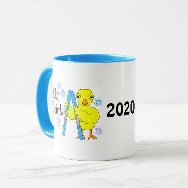 Taza Texto de mecha de esquí (Anverso izquierdo)