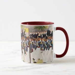 Taza Texto del personalizable de los cadetes de West