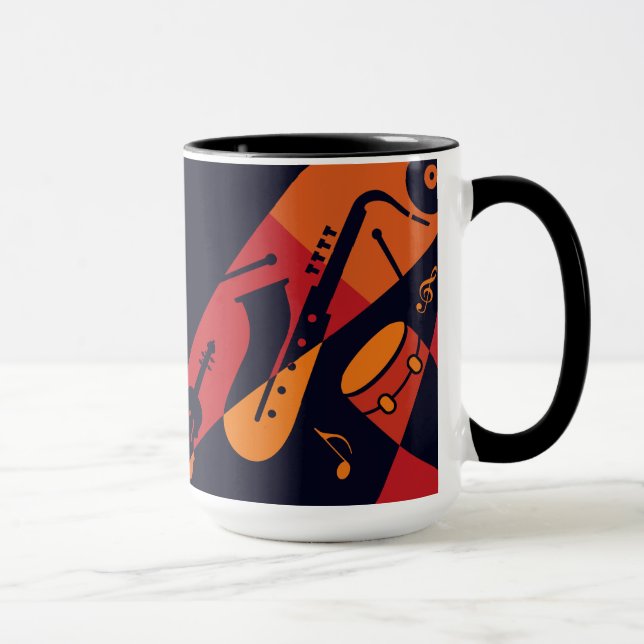 Taza Texto del personalizado Resumen Música (Derecha)