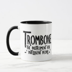 Taza Texto duro inteligente de trombón