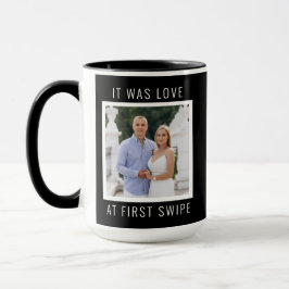 Taza Texto editable y foto personalizada del Día de San