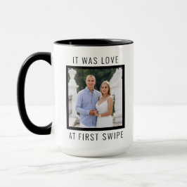 Taza Texto editable y foto personalizada del Día de San