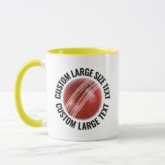 Taza Texto Grande Amarillo Combo 11oz Cricket Personali