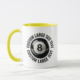 Taza Texto Grande Amarillo Combo 11oz Personalizado 8 B