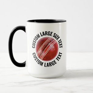 Taza Texto Grande BLACK Combo 15oz Cricket Personalizad