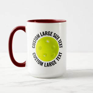 Taza Texto Grande Combo GRANATE 15oz Pickleball Persona